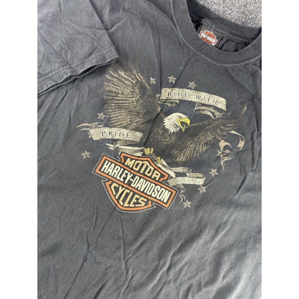 2009 Harley Davidson Eagle T Shirt XL USA Ride With Pride Graphic
